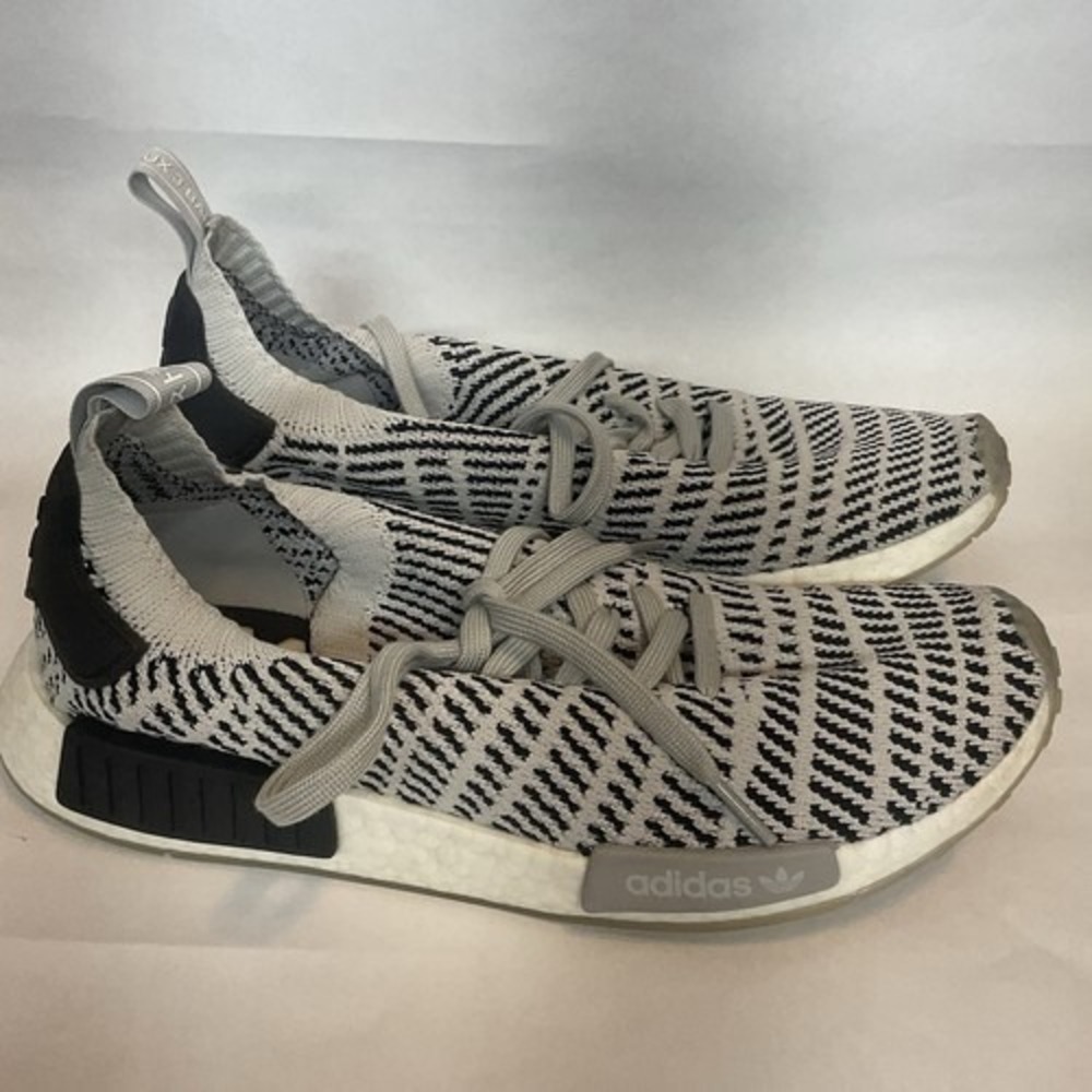Adidas NMD R1 STLT PK Grey Core Black Running Sneakers Men 10 Vietnam Mesh